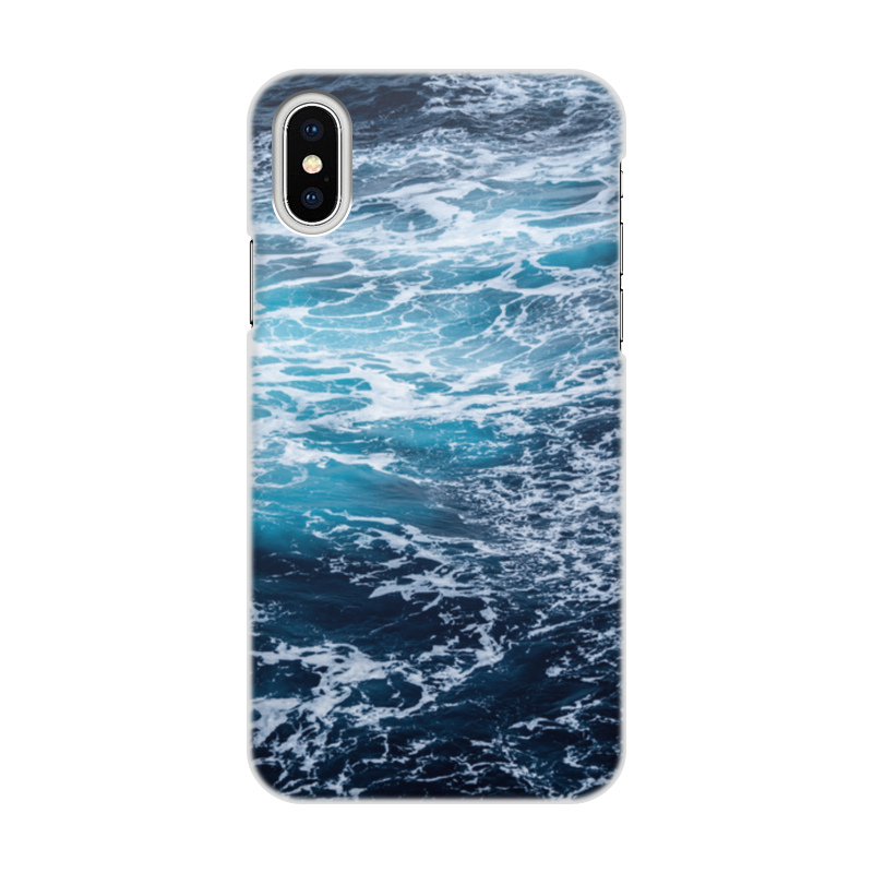 Printio Чехол для iPhone X/XS, объёмная печать Море printio чехол для iphone x xs объёмная печать лодка в море