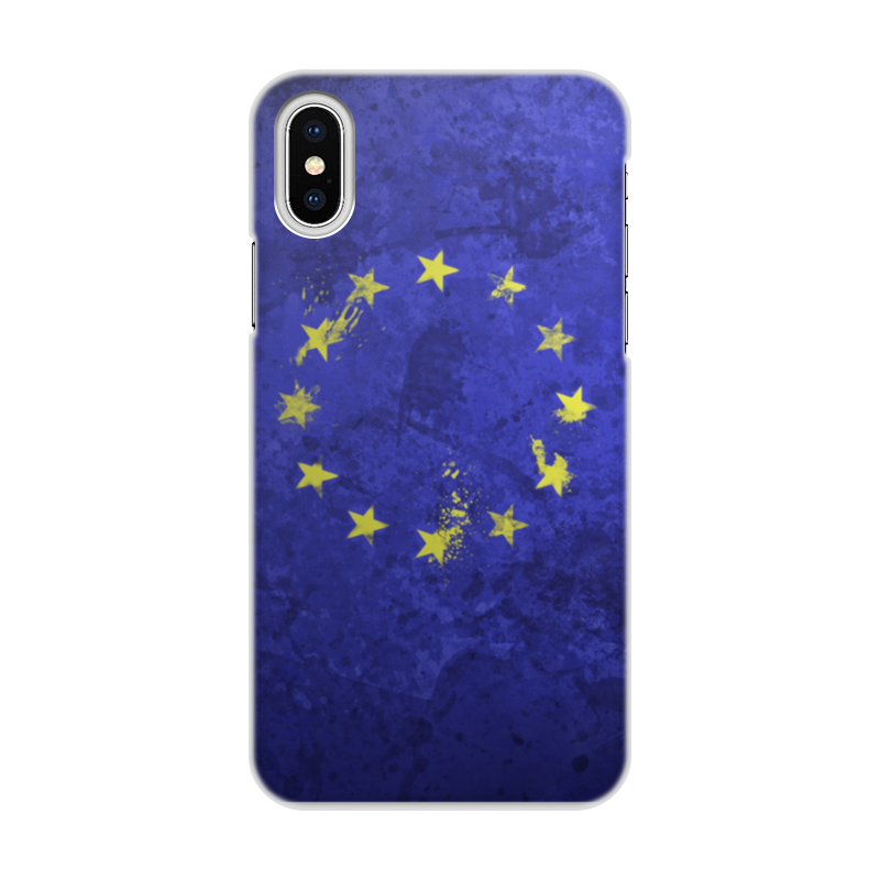 Printio Чехол для iPhone X/XS, объёмная печать Евросоюз printio чехол для iphone x xs объёмная печать евросоюз