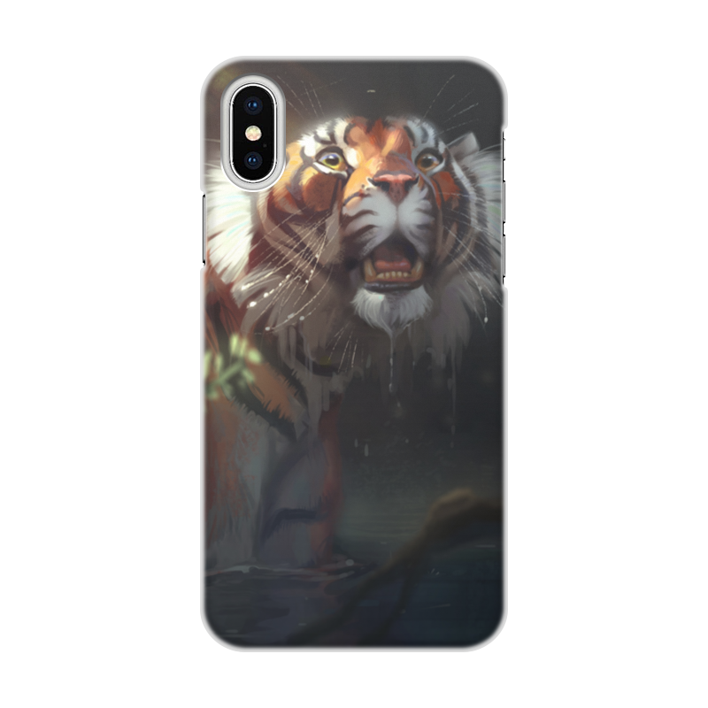 Printio Чехол для iPhone X/XS, объёмная печать Шерханистый тигр printio чехол для iphone x xs объёмная печать шерханистый тигр
