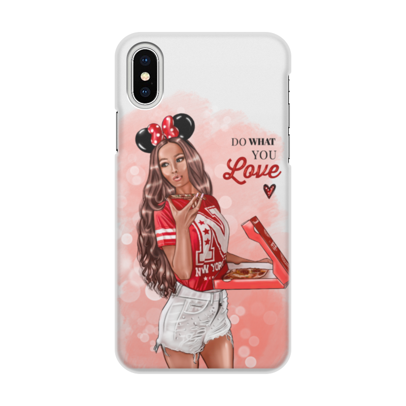 Printio Чехол для iPhone X/XS, объёмная печать Do what you love printio чехол для iphone x xs объёмная печать i love you