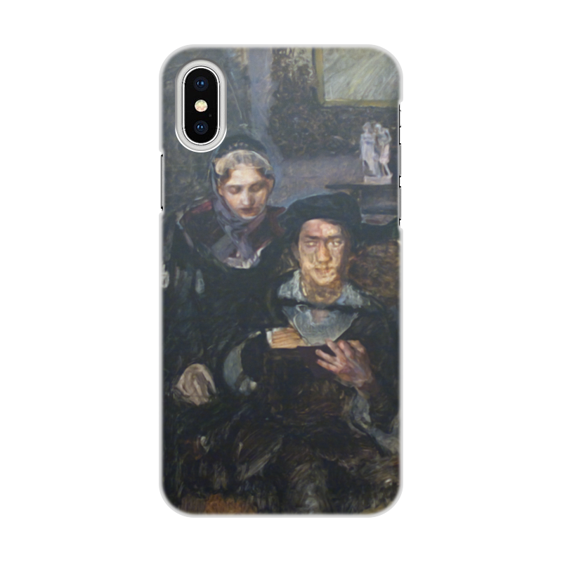Printio Чехол для iPhone X/XS, объёмная печать Гамлет и офелия (картина михаила врубеля) printio чехол для iphone 8 plus объёмная печать гадалка михаил врубель