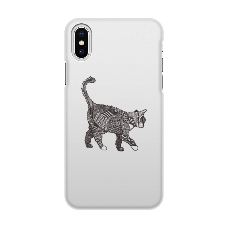 Printio Чехол для iPhone X/XS, объёмная печать Кошак