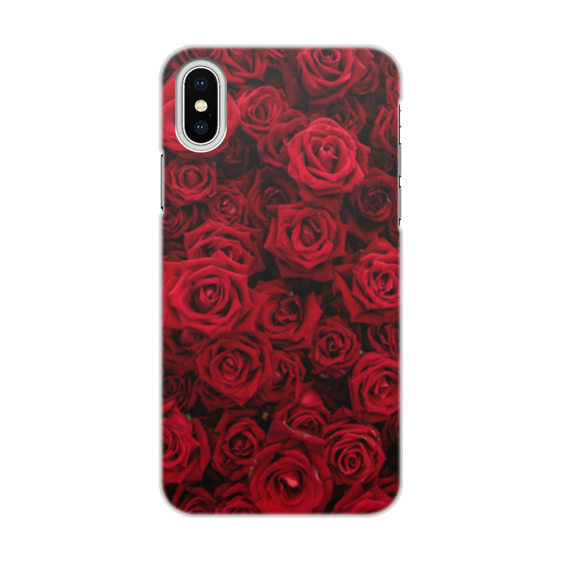 Printio Чехол для iPhone X/XS, объёмная печать Сад роз