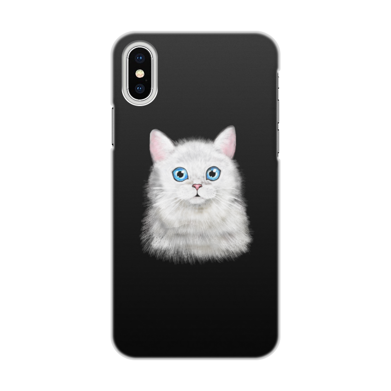 Printio Чехол для iPhone X/XS, объёмная печать Кошка