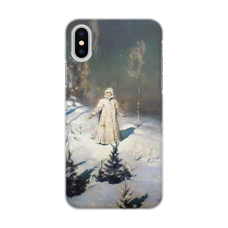 Printio Чехол для iPhone X/XS, объёмная печать Снегурочка (картина васнецова) printio чехол для iphone 8 plus объёмная печать снегурочка картина васнецова