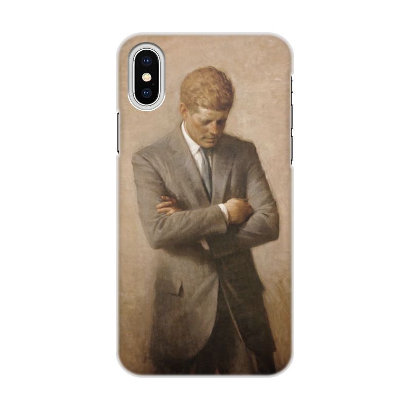 printio чехол для iphone 8 объёмная печать портрет президента джона ф кеннеди Printio Чехол для iPhone X/XS, объёмная печать Портрет президента джона ф. кеннеди.