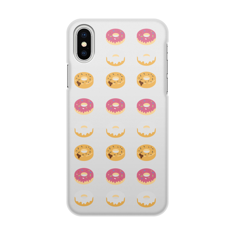 Printio Чехол для iPhone X/XS, объёмная печать Пончик printio чехол для iphone 7 объёмная печать пончик