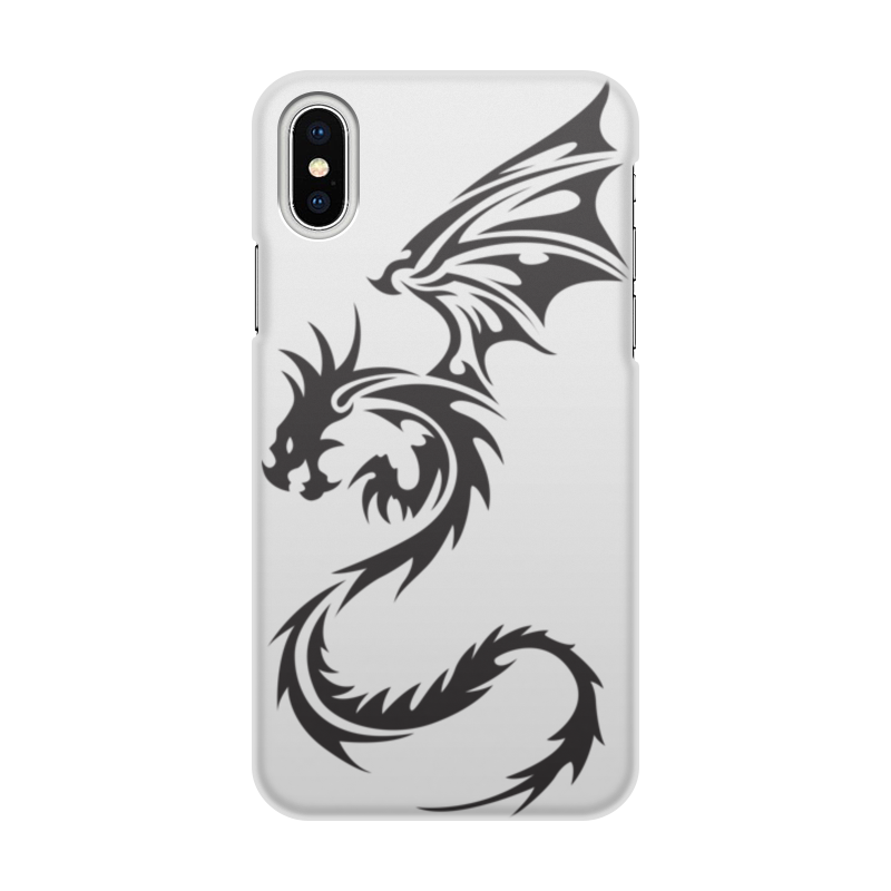 Printio Чехол для iPhone X/XS, объёмная печать Дракон