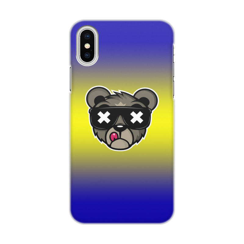 Printio Чехол для iPhone X/XS, объёмная печать Медведь printio чехол для iphone x xs объёмная печать медведь