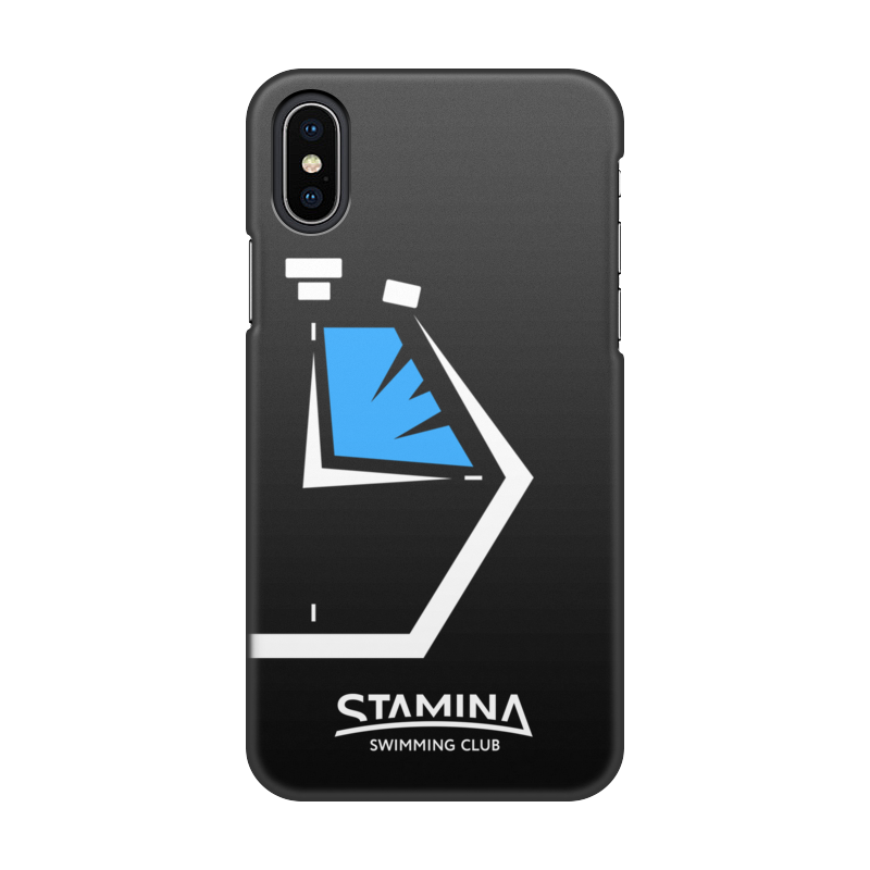 Printio Чехол для iPhone X/XS, объёмная печать Stamina stopwatch