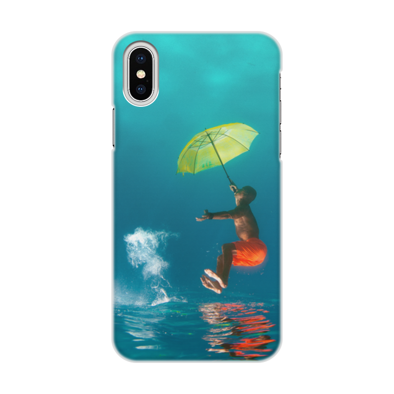 Printio Чехол для iPhone X/XS, объёмная печать Подводный дождь газаров артур юрьевич цифровая фотография на отдыхе