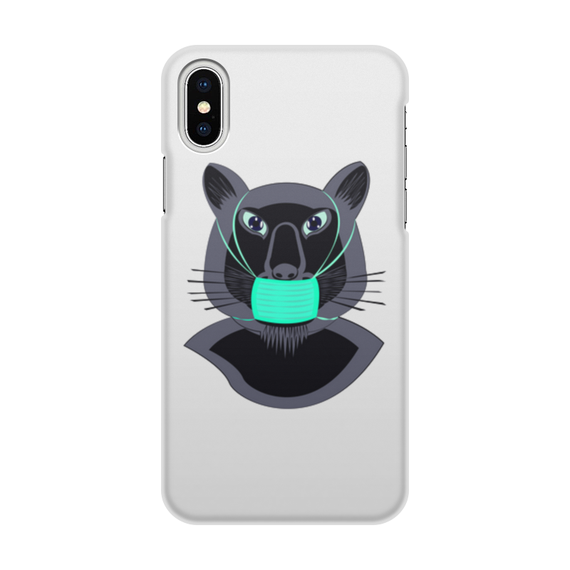 Printio Чехол для iPhone X/XS, объёмная печать Пантера в маске printio чехол для iphone 7 объёмная печать пантера в маске