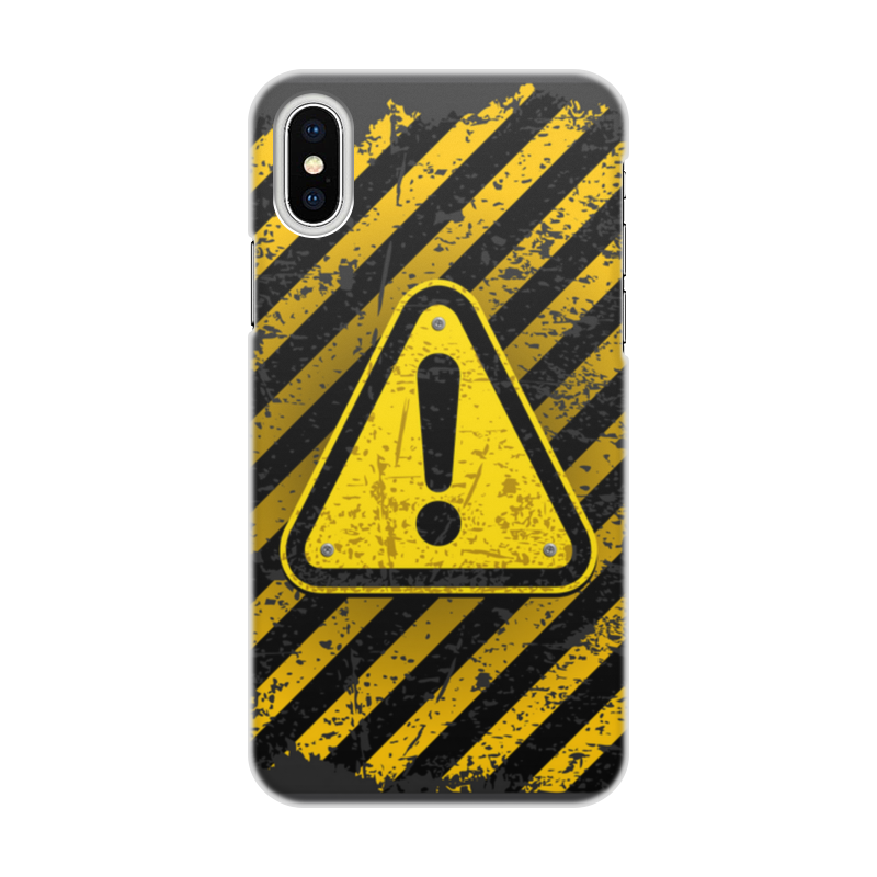 Printio Чехол для iPhone X/XS, объёмная печать Опасность printio чехол для iphone 7 объёмная печать опасность