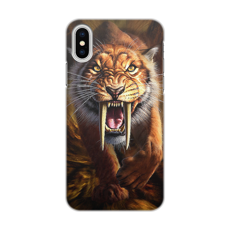 Printio Чехол для iPhone X/XS, объёмная печать Тигры фэнтези printio чехол для iphone x xs объёмная печать тигры