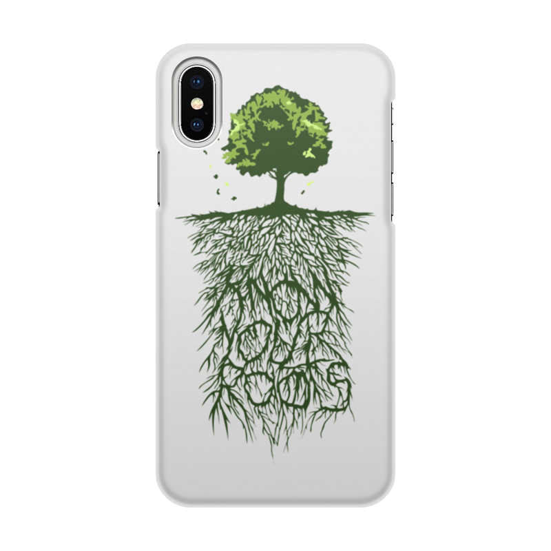 Printio Чехол для iPhone X/XS, объёмная печать Know your roots
