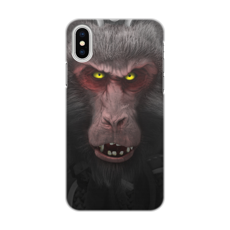 Printio Чехол для iPhone X/XS, объёмная печать Царь обезьян