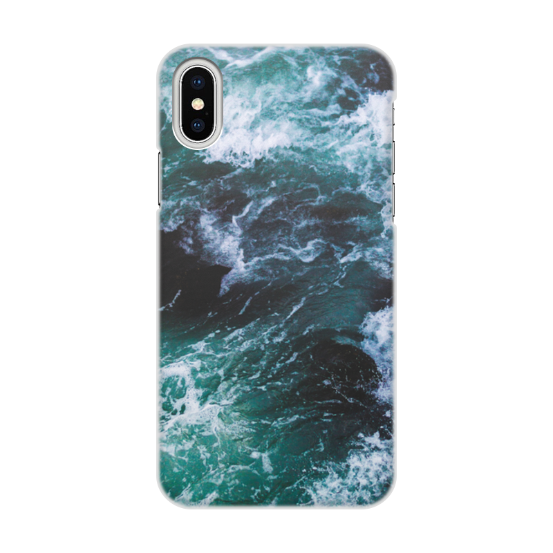 Printio Чехол для iPhone X/XS, объёмная печать Бескрайнее море printio чехол для iphone x xs объёмная печать лодка в море