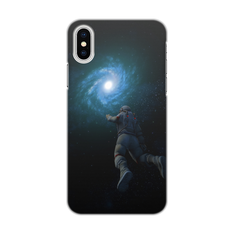 Printio Чехол для iPhone X/XS, объёмная печать Космонавт астронавт printio чехол для iphone x xs объёмная печать зимний пейзаж