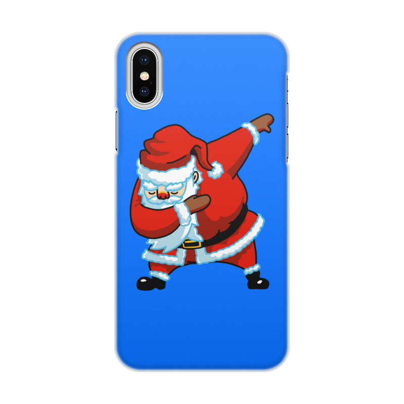 Printio Чехол для iPhone X/XS, объёмная печать Dabbing santa printio чехол для iphone x xs объёмная печать santa dab