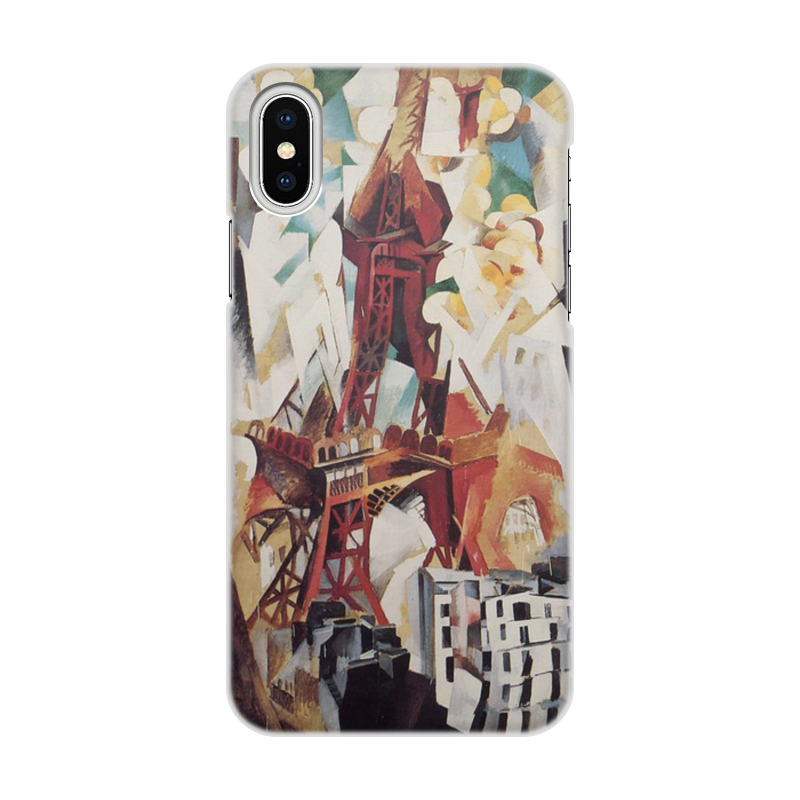 Printio Чехол для iPhone X/XS, объёмная печать Эйфелева башня (робер делоне) printio чехол для iphone 8 plus объёмная печать эйфелева башня робер делоне