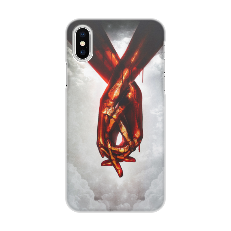 Printio Чехол для iPhone X/XS, объёмная печать Люблю тебя до мозга костей printio чехол для iphone x xs объёмная печать черная кровь и красный поцелуй