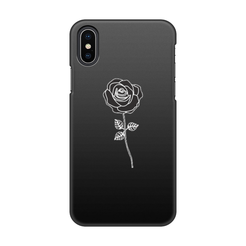 Printio Чехол для iPhone X/XS, объёмная печать цветок счастья printio чехол для iphone 11 объёмная печать ледяная роза