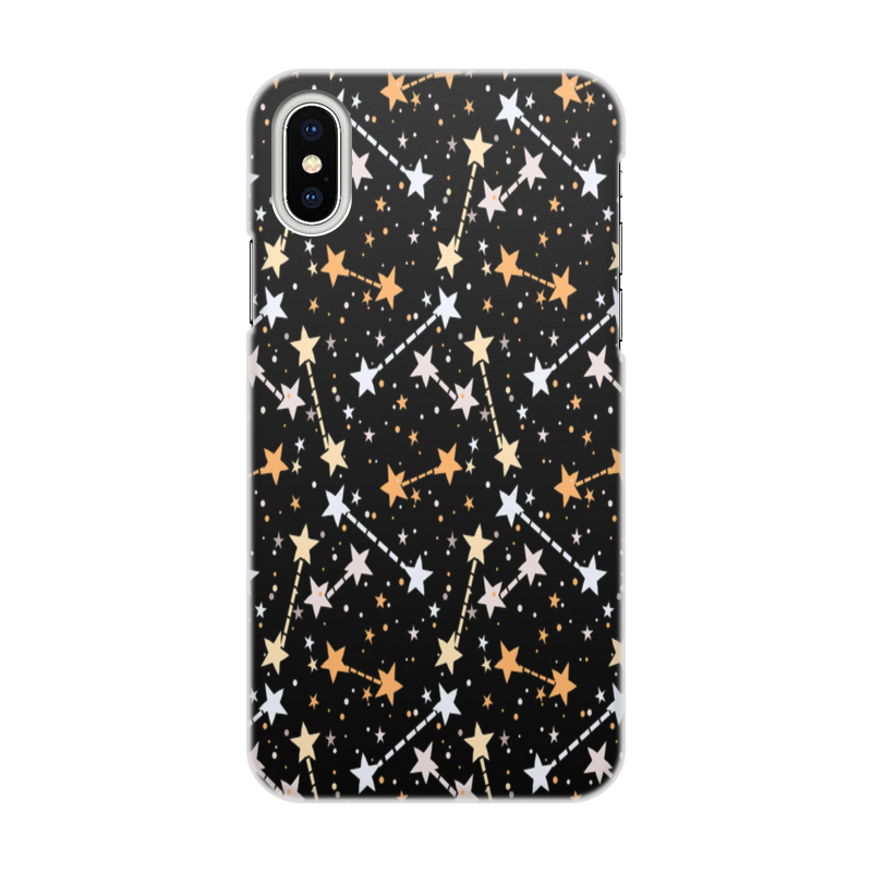 Printio Чехол для iPhone X/XS, объёмная печать Звезды printio чехол для iphone x xs объёмная печать кот и звезды