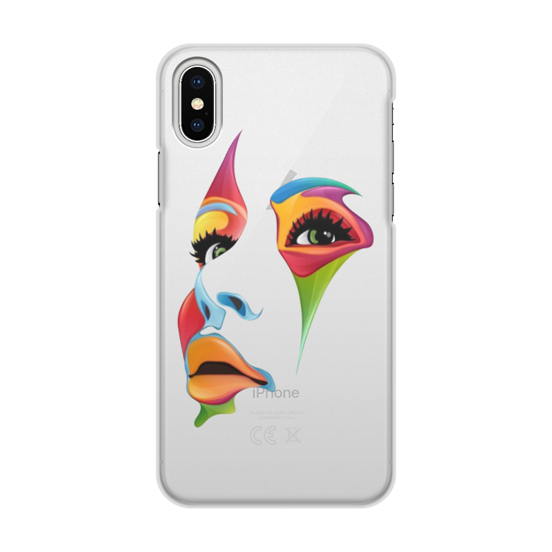 Printio Чехол для iPhone X/XS, объёмная печать Твое лицо