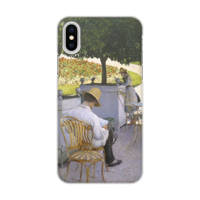 Printio Чехол для iPhone X/XS, объёмная печать Апельсиновые деревья (картина кайботта) printio чехол для iphone 8 объёмная печать мужчина в ванной картина кайботта