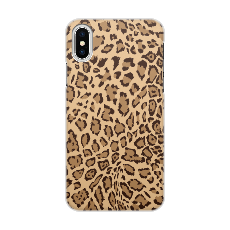 Printio Чехол для iPhone X/XS, объёмная печать Леопард printio чехол для iphone x xs объёмная печать радужный леопард