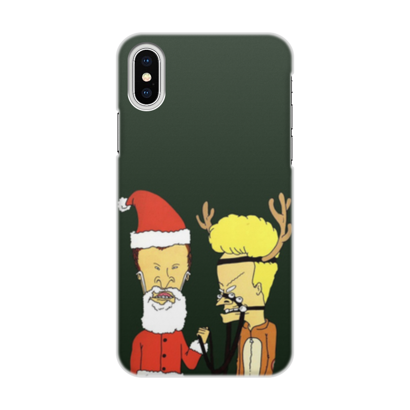 Printio Чехол для iPhone X/XS, объёмная печать Beavis and butt-head printio подушка 60x40 см с полной запечаткой beavis and butt head