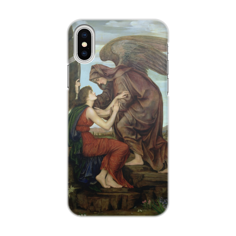 Printio Чехол для iPhone X/XS, объёмная печать Ангел смерти (эвелин де морган) printio значок ангел смерти эвелин де морган