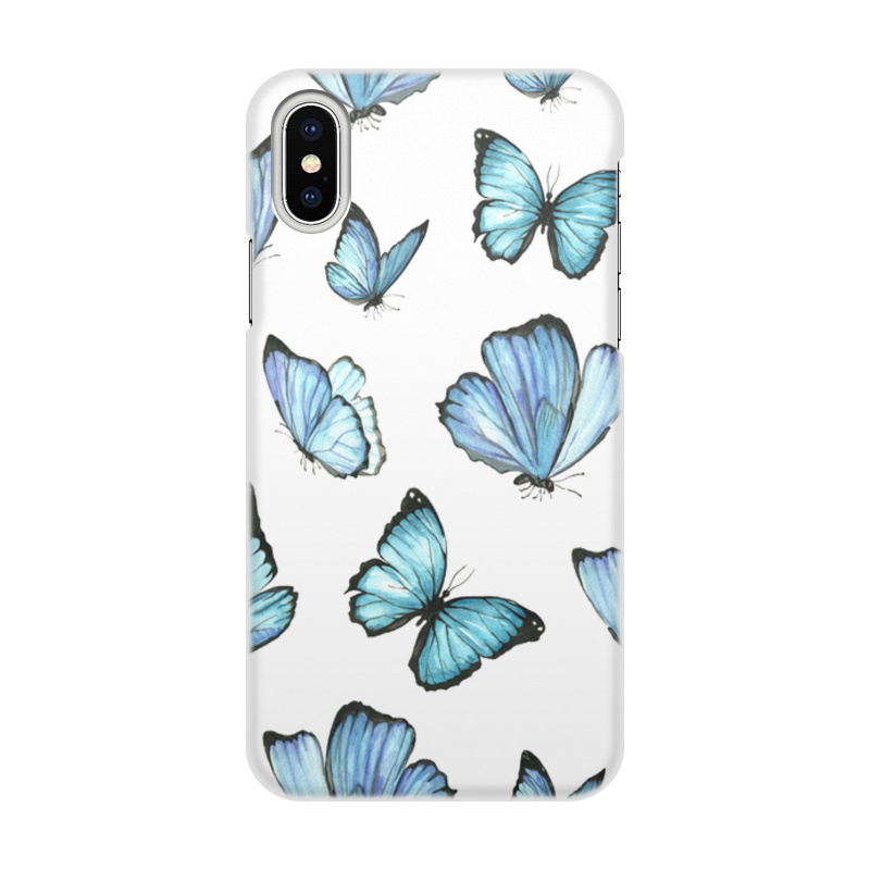 Printio Чехол для iPhone X/XS, объёмная печать Бабочки printio чехол для iphone x xs объёмная печать бабочки фэнтези