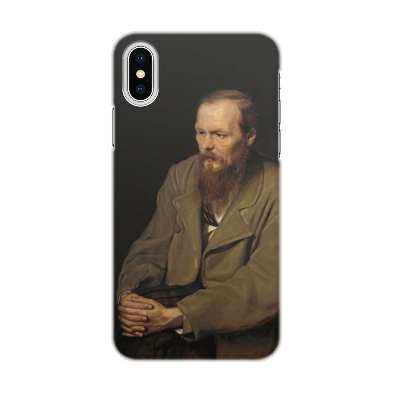 Printio Чехол для iPhone X/XS, объёмная печать Портрет федора михайловича достоевского