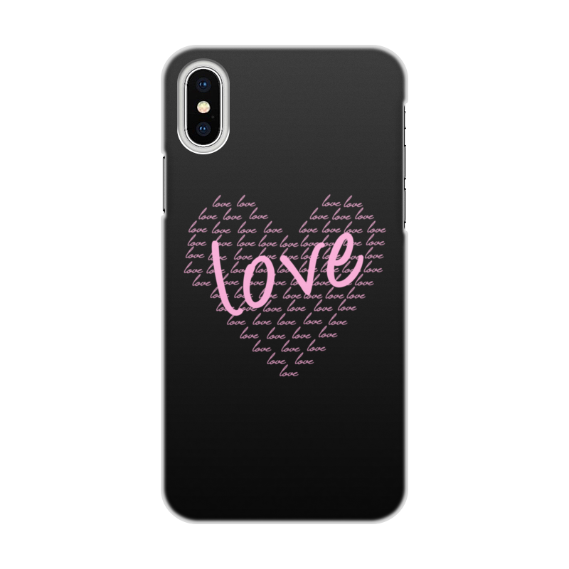 Printio Чехол для iPhone X/XS, объёмная печать Сердце printio чехол для iphone x xs объёмная печать сердце