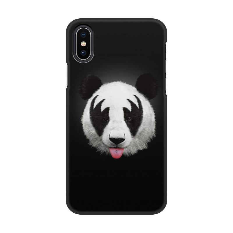 Printio Чехол для iPhone X/XS, объёмная печать Панда printio чехол для iphone x xs объёмная печать узорная панда