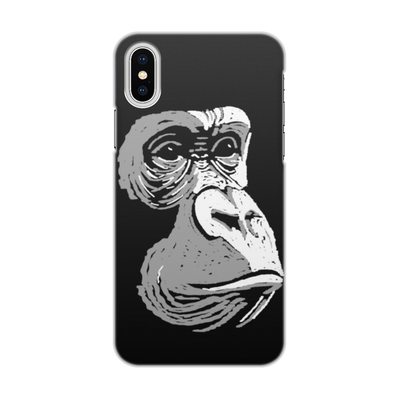 Printio Чехол для iPhone X/XS, объёмная печать Горилла printio чехол для iphone 8 объёмная печать горилла