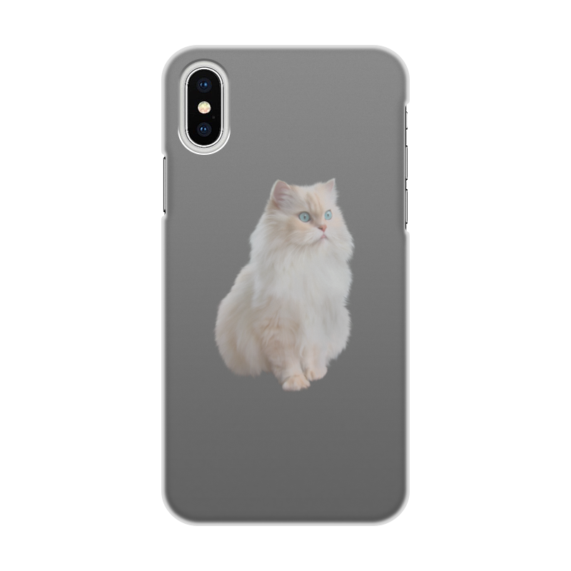 Printio Чехол для iPhone X/XS, объёмная печать Кошка