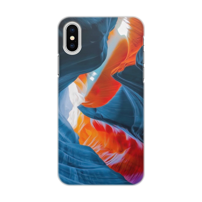 Printio Чехол для iPhone X/XS, объёмная печать Art blue one