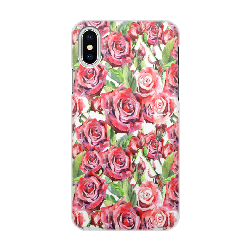 Printio Чехол для iPhone X/XS, объёмная печать Сад роз printio чехол для iphone 7 объёмная печать сад роз