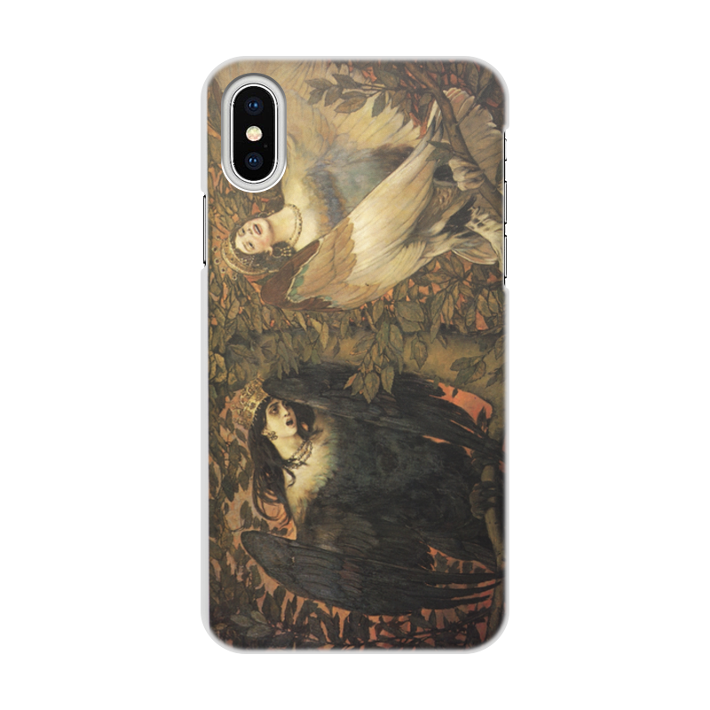 Printio Чехол для iPhone X/XS, объёмная печать Сирин и алконост. птицы радости и печали