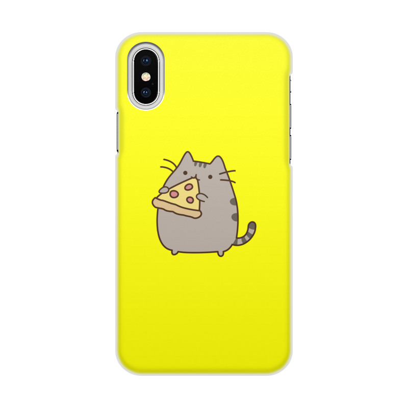 Printio Чехол для iPhone X/XS, объёмная печать Котик printio чехол для iphone x xs объёмная печать смеющийся котик