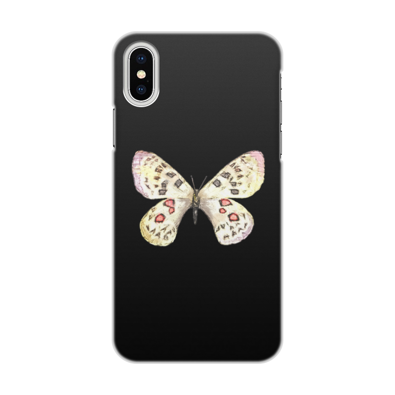 Printio Чехол для iPhone X/XS, объёмная печать Бабочка printio чехол для iphone 7 объёмная печать бабочка