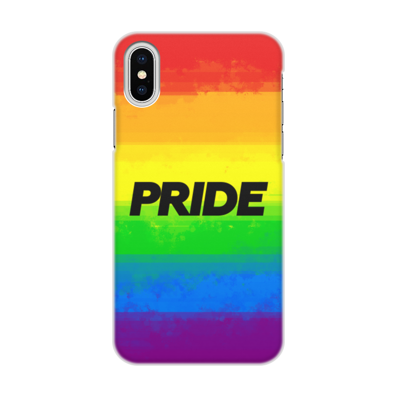 Printio Чехол для iPhone X/XS, объёмная печать Pride