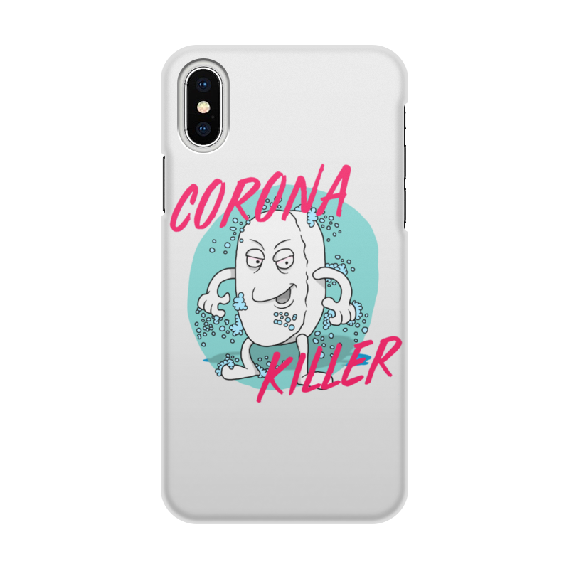 Printio Чехол для iPhone X/XS, объёмная печать Corona killer printio чехол для iphone x xs объёмная печать corona killer