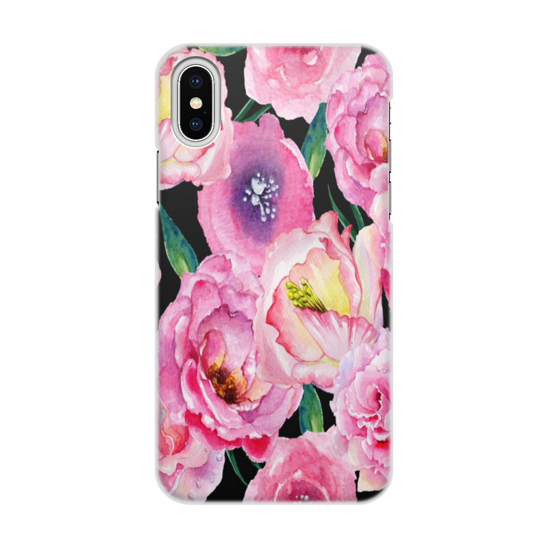 Printio Чехол для iPhone X/XS, объёмная печать Сад цветов