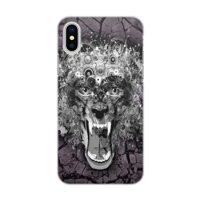 Printio Чехол для iPhone X/XS, объёмная печать Медведь printio чехол для iphone x xs объёмная печать медведь