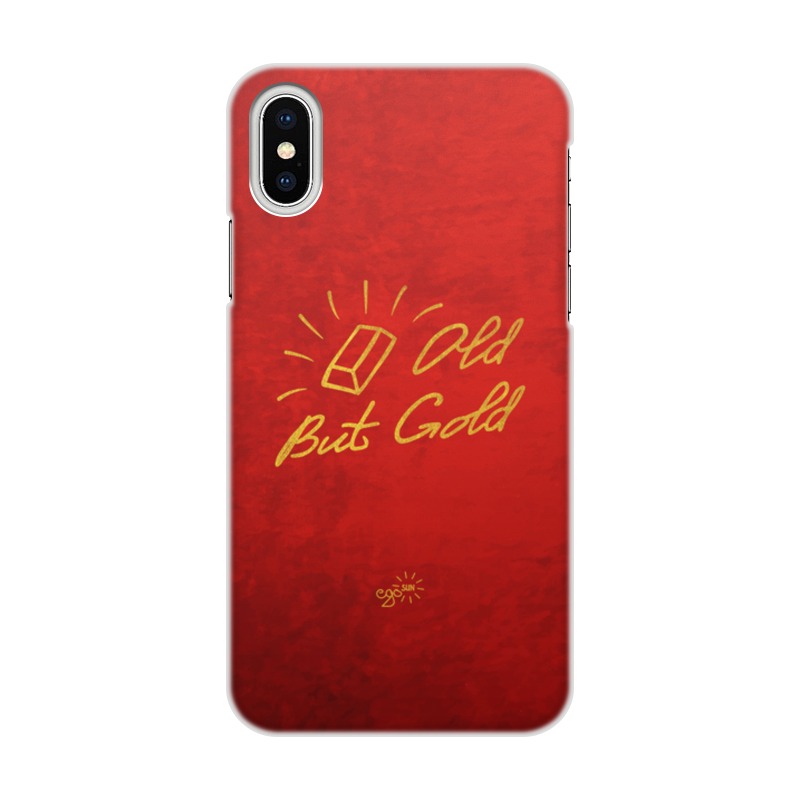 Printio Чехол для iPhone X/XS, объёмная печать Old but gold - ego sun