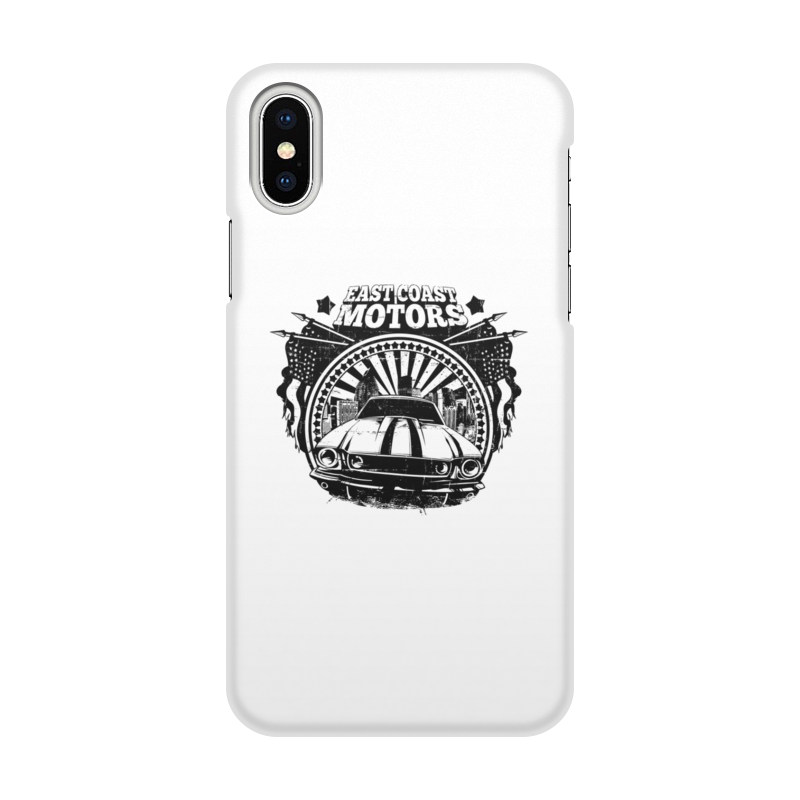 Printio Чехол для iPhone X/XS, объёмная печать East coast motors