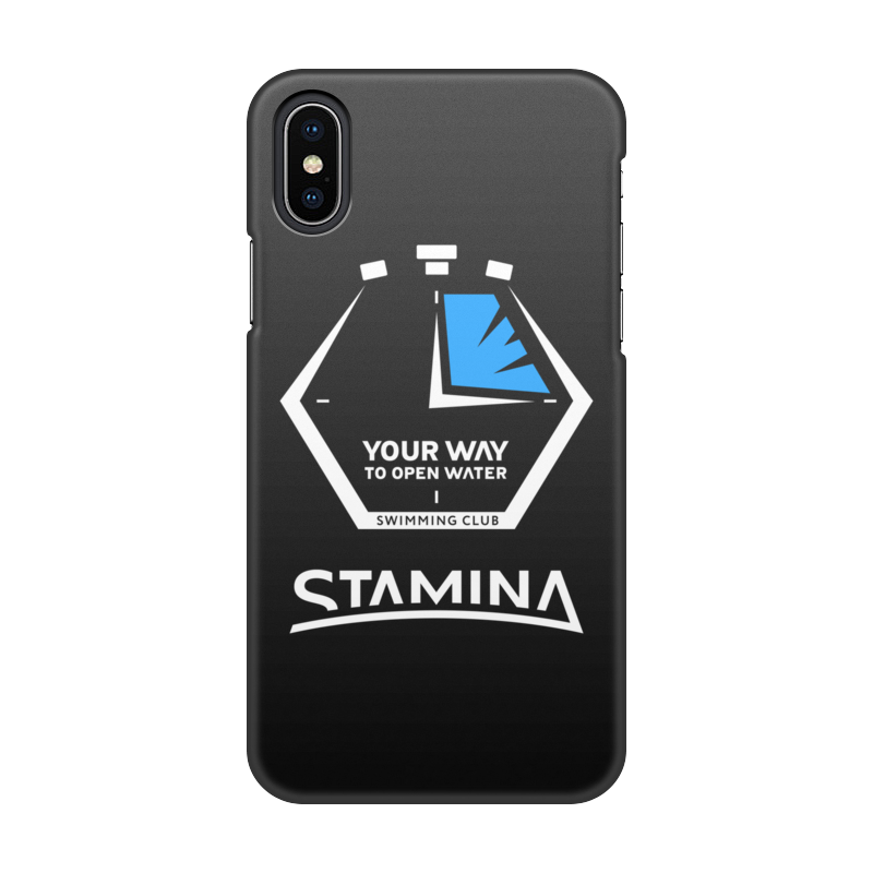 Printio Чехол для iPhone X/XS, объёмная печать Stamina stopwatch матовый soft touch силиконовый чехол на honor 9 хонор 9 с 3d принтом avo swimming черный